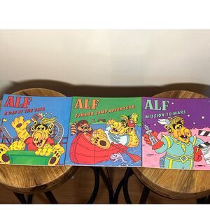 Vintage Lot Of 3 Alf Books